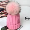 Berretti Beanie/Teschio Invernale Grandi Pompon in Vera Pelliccia Berretti Lavorati a Maglia Berretti Spessi e Caldi Cappelli in Maglia Gorras per Ragazze Donne Ragazzo e Bambino 231108