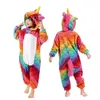 Pajamas Unicorn Onesie Pajamas for Kids Pajama Jumpsuit Kigurumi Boy Pyjamas Girls Pijama Winter Flannel Lion Tiger Cute Animal Overalls 231108