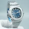 Męskie zegarek Automatyczny ruch Mechanca 40 mm Watch Blue Dial Nautilus 5711 Klasyczne zegarek