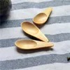 TEA SCOOTS MINI SPOONS 1PACK 6.9 2,5 cm Träbelämne Scoop Flatware Kaffe Small Sugar Spoon Practical Kitchen Gadgets