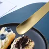 Square Head Stainless Steel Spoons Tableware Cake Sugar Ice Cream Dessert Stirring Spoon Scoops Flatware HY0468