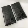 Plånböcker Hongsen Crocodile Belly Long Wallet Man Man Purse Clutch Bag