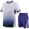 Men's Tracksuits 2 shirtsshorts Men's track and field uniform Gym fitness badminton sportswear Running jogging sportswear Exercise set 230408