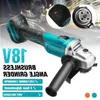 18V 800W 125mm borstlös trådlös påverkan Vinkelkvarn utan batteri DIY Power Tool Cutting Machine Polering VAEXV