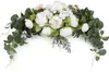 Dekoracyjne kwiaty wieńce Wedding Ark Artificial Swag Peony Flower Eukaliptus 30 -calowy kwiatowy wieniec do dekoracji