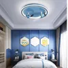 Taklampor LED -lampa Modern Creative Children's Room Boy Airplane Astronaut Cartoon Design Bedroom Light