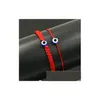 Bracelets de charme Navire 20pcs / 10Set Lucky Rouge Noir String Fil Corde Bracelet Bleu Turc Mauvais Oeil Charme Petites Filles Enfants C Dhgarden Dhnes