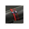 Braccialetti con ciondoli Nave 20 Pz / 10 Set Lucky Red Black String Filo Bracciale in corda Blu Turco Evil Eye Charm Bambine Bambini C Dhgarden Dhnes