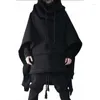 Men's Trench Coats Medium And Long Bat Sleeve Cape Hoodie Jacket Men's Autumn Wool Fashion Personality Shawl Top