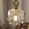 Pendant Lamps JMZM Retro Crystal Lamp Indoor Decorative Chandelier For Restaurant Bar Dining Table Light Aisle Porch Bedroom Hang