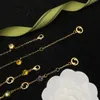 Luxury classic colorful gem bracelet Fashion Necklace Jewelry G Bracelets & Chain wedding Diamond bracelet high quality with box