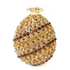 BL135 Fruit Ananas Stijl Kristallen Dinertas met Holle Diamanten Banket voor Dames 231108