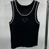 Dames Designer Borduren Gebreide Tanks Trui Dames Vesten Truien Letter Ronde Hals Pullover Gebreide Vesten Mouwloos Vest Top Jumper