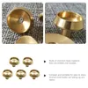 Titulares de vela 5 pcs Backflow Incenso Base Titular Metal Vara Queimador Cabeça Bandejas Suporte de Bronze Suporte Cone Censer Filter