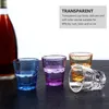 Wine Glasses 4 Pcs Crystal Acrylic Octagonal Cup Whisky Cups Transparent Tumbler Child