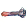 HEADY SPOON Pipe Glass Oil Burner Pipes Dry Herb Tobacco Tube Vackert Färgglad handgjord bubbler Dab Oil Rigs Rökning Tillbehör Partihandel