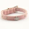 Corona di strass Decorazione con ciondolo Collare per cani da compagnia Collare per gatti Princess Collari per cani 6041024 Guinzagli per cuccioli Forniture G485 ZZ