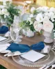 Table Napkin 4pcs Marine Anchor Navigation Blue Square 50cm Party Wedding Decoration Cloth Kitchen Dinner Serving Napkins