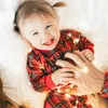 Bijpassende outfits voor gezinnen Kerstpyjama's voor het hele gezin Rode plaids Bijpassende familiekleding Herfst Winter Bijpassende outfits voor koppels Ouder-kinderen Nachtkleding 231107