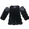 Pelliccia sintetica da donna QIUCHEN PJ8100 Cappotto invernale da donna a maniche lunghe con maniche staccabili Bottone ricoperto di pelle intera 231108