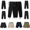 Pantaloni da uomo nuovi Pantaloni streetwear da uomo Hip Hop Pantaloni casual stampati Retro Multi-tasche Salopette dritta allentata Bottone Coppia pantaloni da allenamento gamba dritta