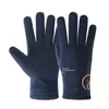 Gants de cyclisme chauds hommes hiver écran tactile en peluche équitation automne anti-dérapant extérieur