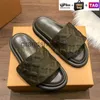 Pantofole comode piatte con cuscino da piscina Sandali con ciabatte in rilievo Scivoli firmati con scatola da uomo Scarpe da donna Estate in nylon Sandalo pantofola di lusso fresco