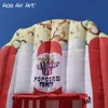 3x3x3.9mH Gigante Inflável Pipoca Stand Booth Carnival Shop Explodir Concessões Tendas de Alimentos Para Promoção