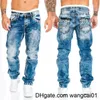 Jeans homme Jeans droits homme Vintage Wash Denim pantalon printemps été Boyfriend baggy Jeans hommes Streetwear Cacual Designer Cowboy pantalon 0408H23