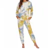 Women's Sleepwear Womens Pajama Sets 2 Piece Tie Dye Long Sleeve Loungewear Fall Clothes Women Slippers Girl Size 5 Little Girls And Robe