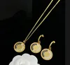 18K Gold Plated Jewelry Necklaces Bracelet Earring Rings Set Greece Meander Pattern Resin Banshee Medusa Head Portrait pendant Birthday Festive Party HMS4A002