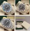 7 Style Automatic Watch With Box Mens 40mm 116759 116758 Black Dial Diamond Baguette Bezel Mechanical Sport 18K Yellow Gold Bracelet Watches