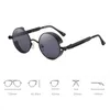 Sunglasses Metal Steampunk Men Women Fashion Round Glasses Vintage Sun For Taking Po Dating Party D88