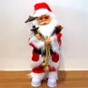 豪華な人形ファッション30cmエレクトリックサンタクロウスと楽器のぬいぐるみぬいぐるみ人形飾り飾り飾り子供おもちゃクリスマスギフト231107