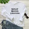 Moletom feminino casual outono velo amarelo jumper Tarantino Grunge moletom feminino Quentin Spring Tops