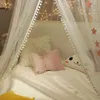 CRIB NETTING BABYRUM MOSQUITO NET Kid Bed Curtain Canopy Round Tent Baldachin Decoration Girls Room Accessories EWTGWR 230407