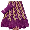 2023 de alta qualidade africano feminino suíço voile renda seca strass tecido 5 jardas bordado costura artesanato vestidos de festa à noite nigeriano feminino estilo de casamento YQ-8336