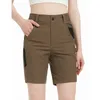 Damesshorts Cargo Dames Sneldrogend Wandelen Zomer Reizen Actief Golf Vintage Zakken Street chic Wijde pijpen