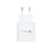 18 Watt Korea USB-A-laddare Qualcomm Quick Charge 3.0 9V2A 5V3A Power Adapter KC Certifierad Fast Charging Block Compatible iPhone Samsung Wireless Charger