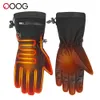 Skihandschoenen Winter Warme verwarmde handschoenen Motor Lithiumbatterij Antislip verwarmde handschoenen Skiën Leer Waterdichte verwarmde oplaadbare handschoenen 231107