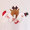 Decorazioni natalizie Cappello da Babbo Natale/Pupazzo di neve/Renna Simpatico cartone animato Cappello natalizio per donne e uomini Forniture per feste festive1
