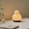 Table Lamps Rechargerble Vintage Pear USB Touch Lamp Home Lighting Bedroom Decor Bedside Nightlight LED Study Desk Lights