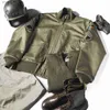 Vestes pour hommes Bronson 1er modèle Fury Tanker Veste avec patchs US Army Wool Lined Field Coat Q231109