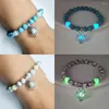 Strand Yoga Energie Turquoise Gloeiende Lotus Armband Meerkleurig Fluorescerend Trendaccessoires voor heren en dames Elastisch