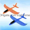 LED Flying Toys COO Manual Foam Glider Planes 48cmを投げる楽しい挑戦的な空中飛行機の航空機の少年の女の子のためのwithly toy droper armrkw