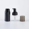 Black Plastic Foam Pump Bottles 100ml 120ml 150ml 200ml BPA Free with transparent-black cover for foaming soap mousse High Quality