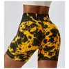 Women's Shorts LAISIYI Seamless Tie Dye Push Up Yoga For Women High Waist Fitness Workout Running Cycling Sports Gym Mujer