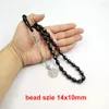 Strand Tasbih Natural Kuka Wood inlaid Metal Muslim Misbaha Prayer Beads Handgjorda Subha Islamiska radband pärla arabiskt mode