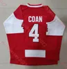 Jay O'Brien Lane Hutson Boston University Terrier 2023 Frozen Four Hockey Jersey Jack Page Devin Kaplan Brian Carrabes Domenick Fensore Boston University Jersey