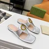 Fashion Designer Sandals Leather High-heeled Slippers Women GGity Classic Flip-Flops Summer safcxv